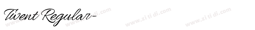 Twent Regular字体转换